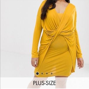 ASOS Curve size 22 yellow dress size